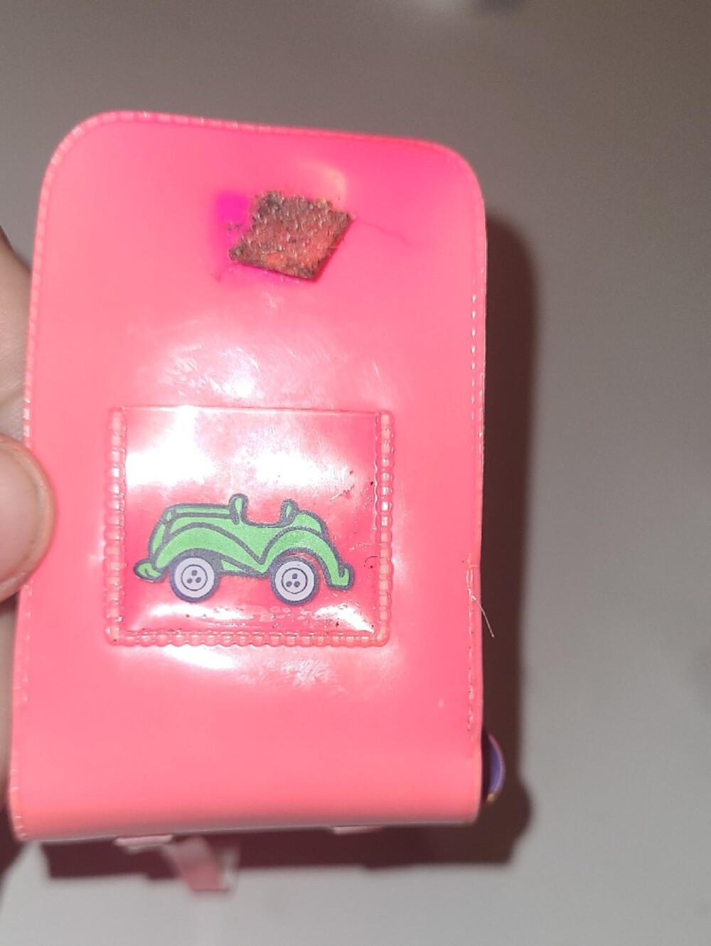 Barbie Hot Pink Doll Backpack with Green Car Patch and White Handle - Picture 13 of 14